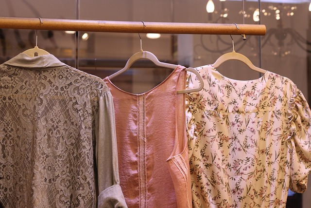 fashion retail floor clothing racks